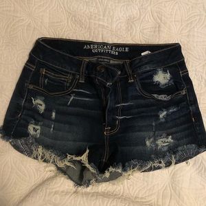 AE denim shorts